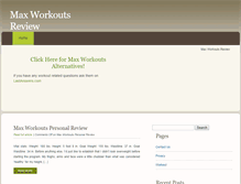 Tablet Screenshot of maxworkoutsreviewed.net